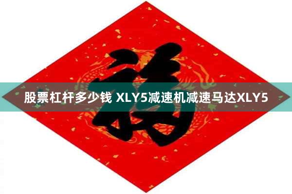 股票杠杆多少钱 XLY5减速机减速马达XLY5